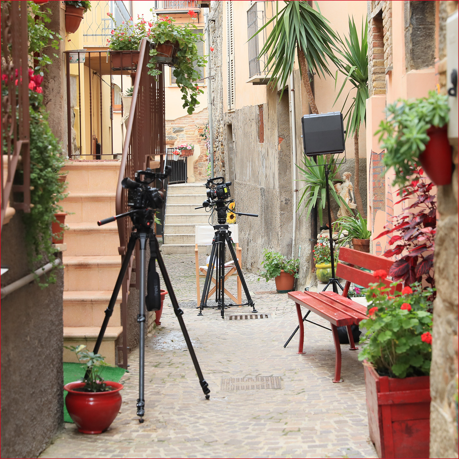 Back Stage della realizzazione del video promozionale.